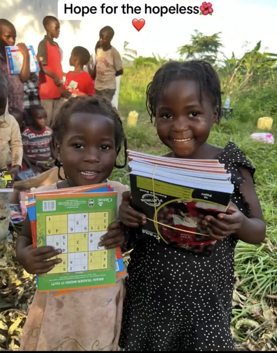 Children learning and reading together